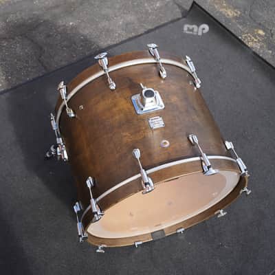 Yamaha/Japan Maple Custom Absolute Series ABD1524T 18x24" Maple Bass Drum - Vintage Black Oil Finish image 8