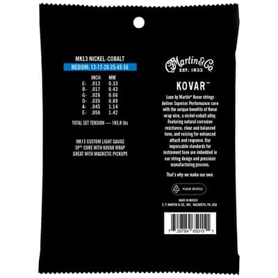 Kovar MK13 Medium 13-56 Martin Strings image 2