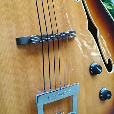 Klira Tone King 345 70s - Sunburst vintage german archtop jazz guitar image 7