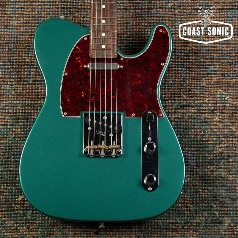 2023 Fender FSR Hybrid II Telecaster Sherwood Green w/ Matching Headstock Japan MIJ image 1