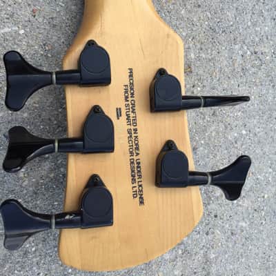 Spector Q5 Pro 5 String Bass guitar active preamp EMG quilt maple GORGEOUS quilt maple top image 9