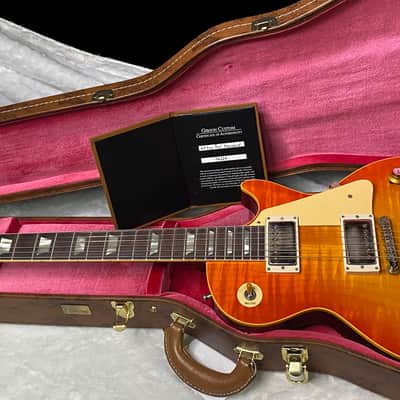 NEW! Gibson Custom 1960 Les Paul Standard Reissue VOS - Tangerine Burst - Authorized Dealer - 9.2 lbs - G07538 image 14