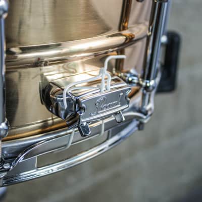 Pearl 5.5" x 14" Pearl Bronze Sensitone Snare Drum with Tube Lugs - Early 2000's image 11