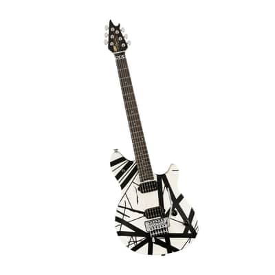 EVH Wolfgang Special Striped Electric Guitar - Black and White image 3