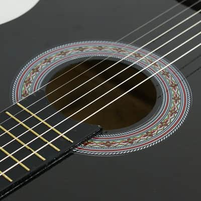 38" Acoustic Guitar Wooden Beginner Guitar With Guitar Case Strap Tuner and Pick image 7
