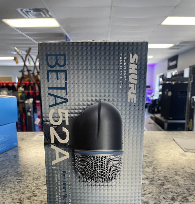 Shure BETA 52A Supercardioid Dynamic Bass Drum Microphone 2002 - Present - Black image 1