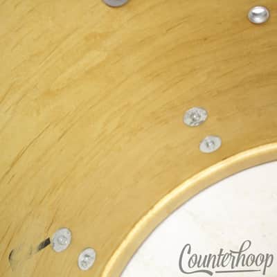 *Slingerland 15x12"Tom Drum Sky Blue Pearl SBP Vintage 70s Set-O-Matic 3Ply USA* image 8