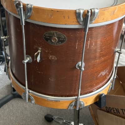 Rogers 10x14 Eagle Badge Mahogany Newport Field Drum image 1