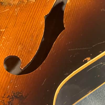 Vintage Gretsch for restoration / repair / luthier ELECTROMATIC 1953. or 1954 - Sunburst (worn) But original image 4