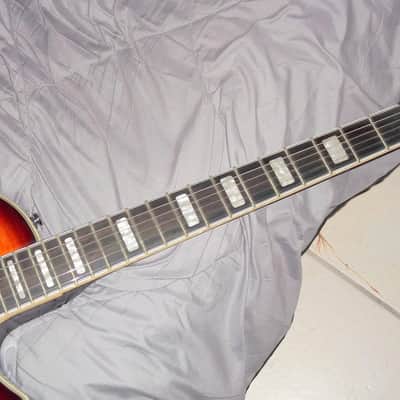 Hagstrom Ultra Max Golden Eagle Burst seymour duncans gator case damaged image 3