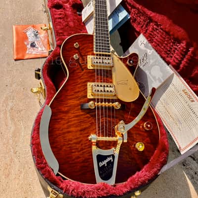 ✮AMAZING✮2023 Gretsch G-6134T GQM Limited Edition PENGUIN✮QUILT FORGE GLOW✮£3899 image 19