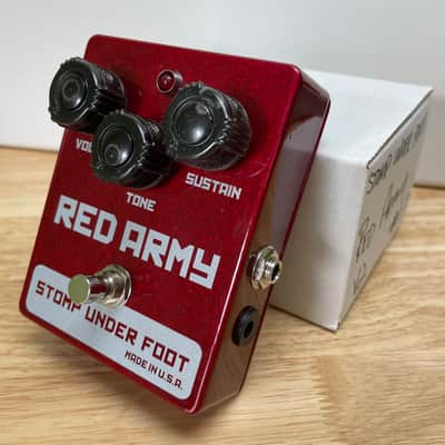 Stomp Under Foot Red Army Russian Muff Fuzz Pedal Comparable to Civil War image 4