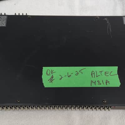 ALTEC LANSING Vintage graphic equalizer Model 1431A , 31 Band 1/3 Octave (Mono) image 4