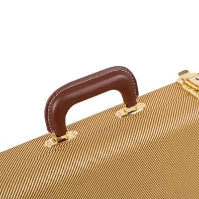 Deluxe Hard-Shell Wood Case Electric Guitars Tweed image 4