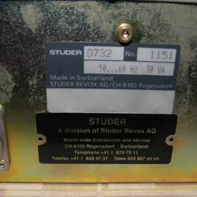 Studer D-732 D732 D 732 Professional Studio CD Player CDS Series image 4