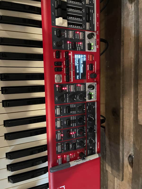 Nord Stage 3 HP76 Hammer Action Portable 76-Key Digital Piano 2017 - Present - Red image 1