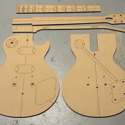 Guitar Building Templates 58-60 Les Paul Standard 1959 Luthier Tools image 1