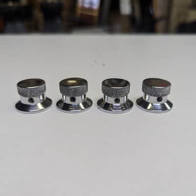 Closet Find! 1969 Vox Chrome Plated Metal Amp Knobs - 4 Pack #1 - No Issues - Near New Condition! image 2