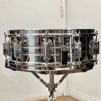 Pearl 5x14 Chrome Over Steel Snare Drum 1970s image 6