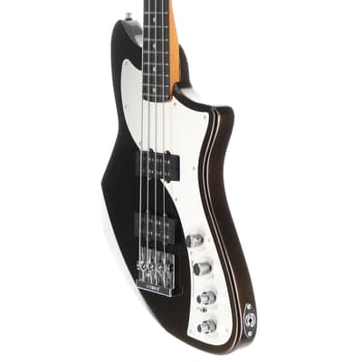 Fender Certified Pre-Owned American Ultra II Meteora Bass, Ebony Fingerboard, Texas Tea (T11) (36028) image 4