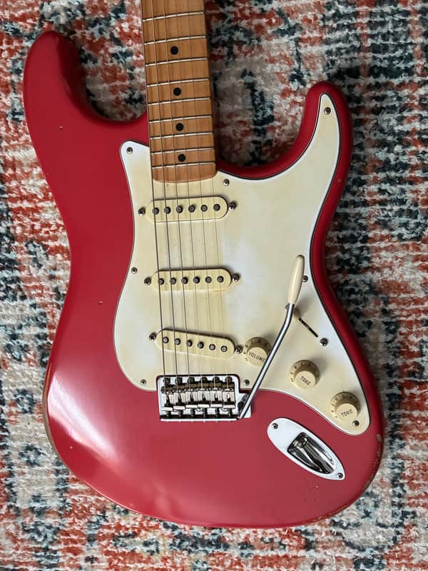 Fender Vintera Road Worn '50s Stratocaster 2020 - 2021 - Fiesta Red image 1