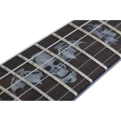 Schecter Synyster Gates Standard Signature Guitar - Gloss Black with Silver Pinstripes image 10