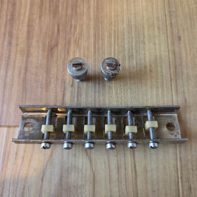 Vintage 1970's Gibson SG-100, SG-200 Electric Guitar Bridge w/ Original Studs! image 4