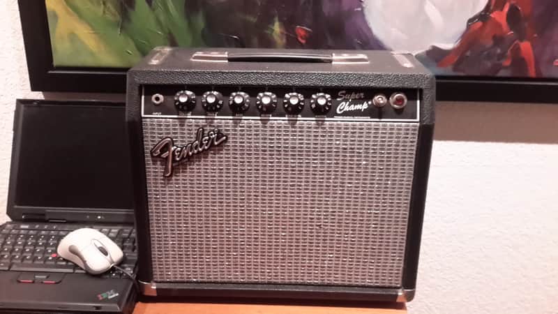 Fender Super Champ "rivera era" 1984 Black Face image 1