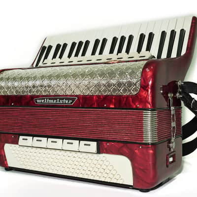 Weltmeister Accordion 120 Bass, German Full Size Keyboard Piano Accordian, New Straps and Soft Bag, 2730 image 5