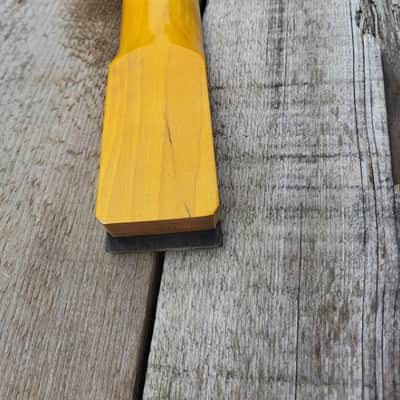 Custom 4x2 Vintage Tint Maple on Rosewood 22 steel fret 25.5 scale guitar neck replacement DIY Project image 8