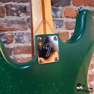 JACK'd: Fender Stratocaster *MIM Factory Fire* w/ Refinish & Upgrades (1994 - Bullitt Green Relic) image 16