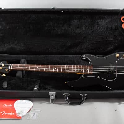 2018 Fender Japan Traditional 60s Precision Bass Midnight – Matching Headstock, Gold Hardware, MIJ, Hard Case image 2
