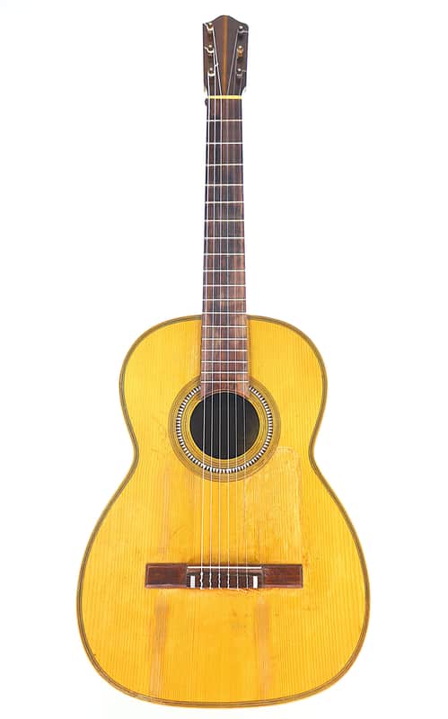 Hijos de Gonzalez ~1890 – classical guitar by one of the most important turn-of-the-century workshops like Arias, Torres, Ramirez - check video! image 1