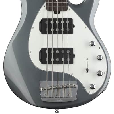 Sterling By Music Man StingRay RAY35HH 5-string Bass Guitar - Charcoal Frost image 1