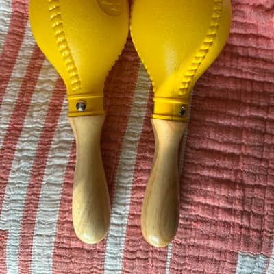 Latin Percussion LP281 Professional Maracas 2010s - Yellow/Natural image 1