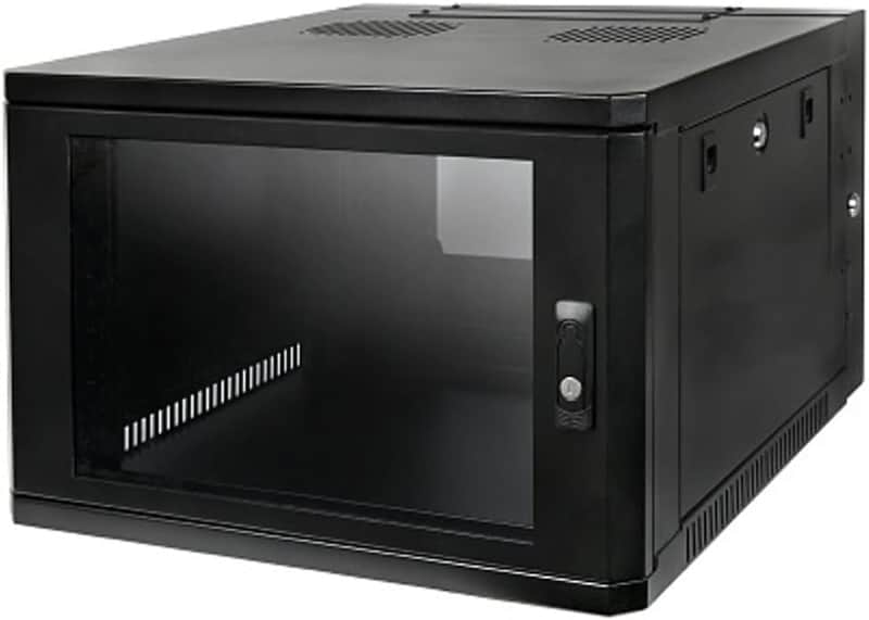 STRONG 6U WALL MOUNT RACK SYSTEM SR-WMS-6U - Black image 1