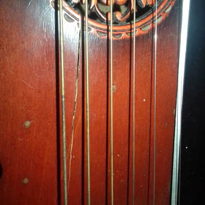 Unknown 1930's Vintage Archtop, probably German / Schonbach made. Archtop probably 1930's - Red / dark sunburst image 2