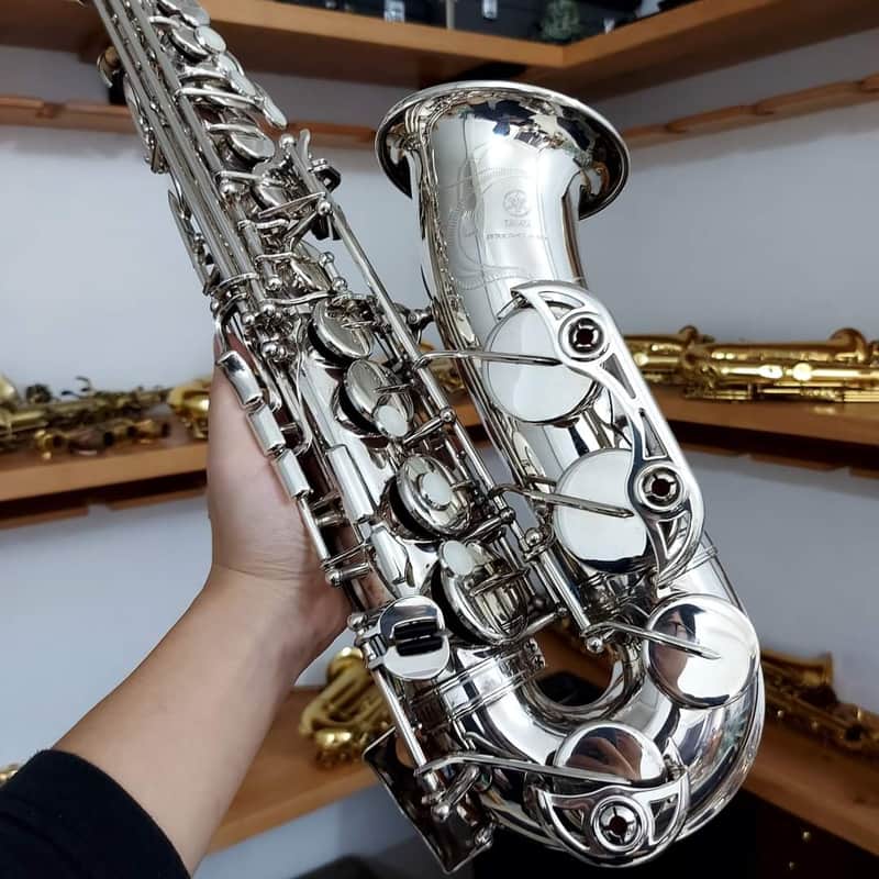 Yamaha YAS-62s Silver Alto Saxophone image 1