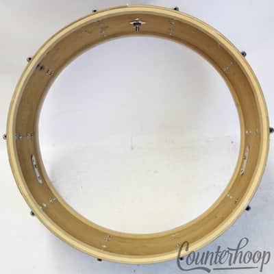 Slingerland 22x14"Blue Sparkle Bass Drum 3Ply Mahogany Radio King Vintage 50s RK image 11