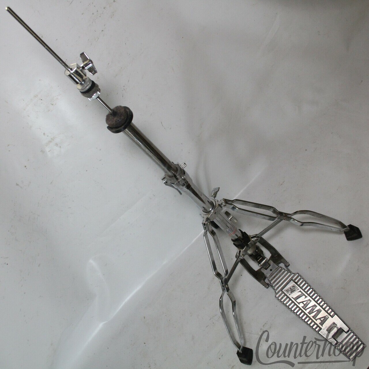 Tama Lever-Glide Hi-Hat Cymbal Stand Chrome Double-Braced Pre-Iron Cobra Japan* — main photograph
