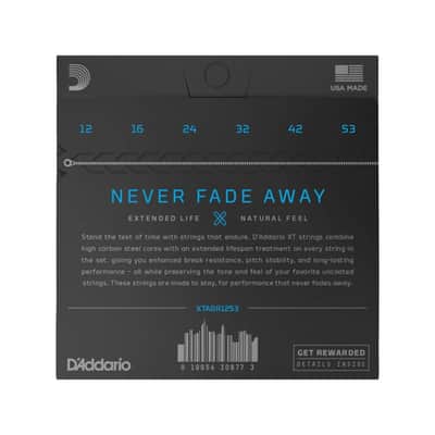 D'Addario XT 80/20 Bronze Acoustic Guitar Strings, Light 12-53 image 2