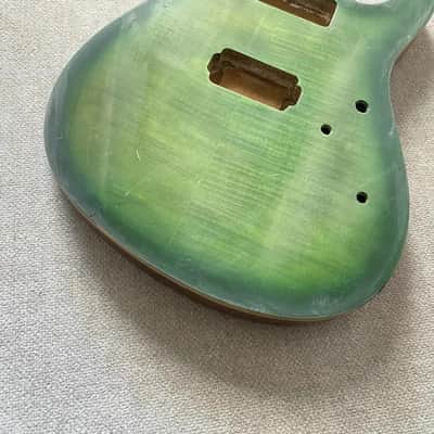 Mahogany Wood HH Tiger Maple Top Guitar Body image 4