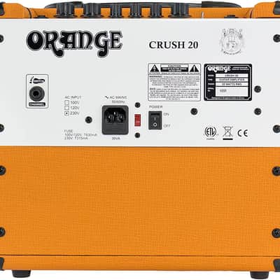 Orange Crush 20 Twin-Channel 20W Guitar Amplifier, Orange image 5