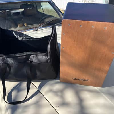 Sawtooth Cedar Wood Cajon Drum Percussion Box with String-Snare image 1