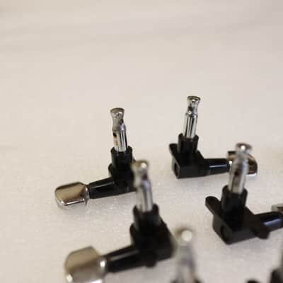 Rare Schaller Offset 3x3 Tuners Chrome Plastic Vintage 70's guitar W. Germany image 3