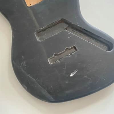 Black Basswood Jazz Bass Style Body image 2