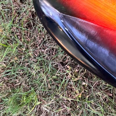 MJT VTS One Piece Ash Hardtail Stratocaster Body 2020  Sunburst  with Fender Bridge image 9