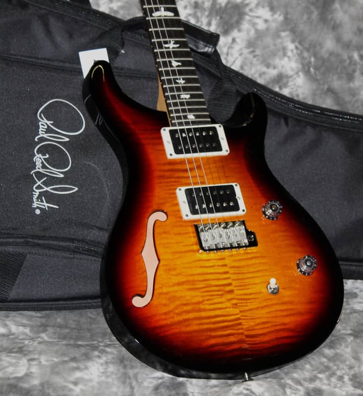 2023 PRS - CE Bolt-On 24 Semi-Hollow - Tri Colored Burst image 1