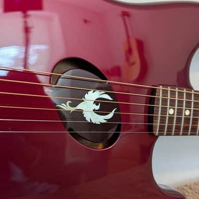 Immagine Fender Deluxe Series Stratocaster Acoustasonic Stratocaster / Crimson Red Transparent / Excellent - 3