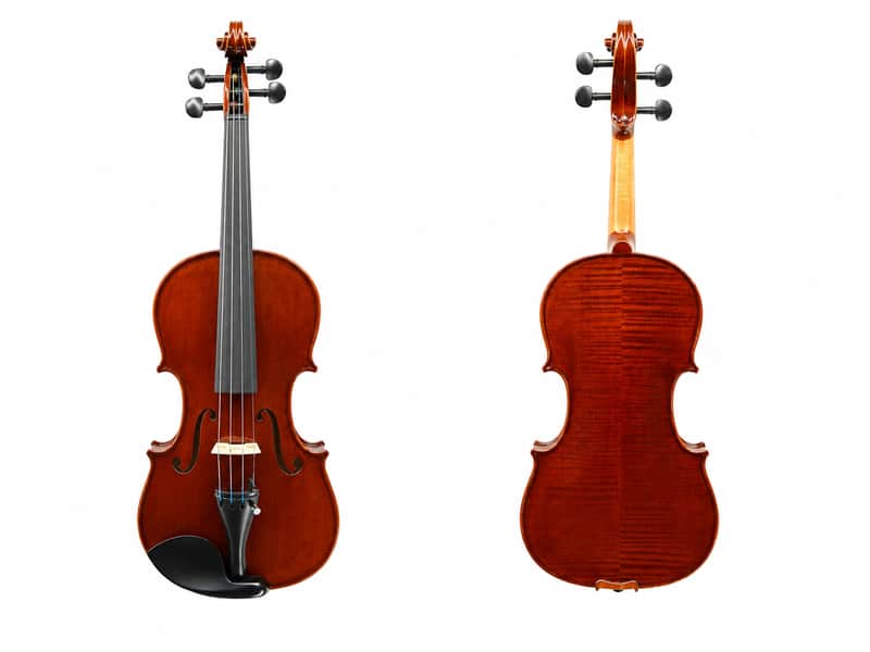 3/4 Handmade Strad Violin Outfit Italian Spruce European Flamed Maple Case & Bow image 1